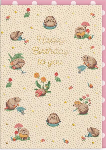Rođendanska čestitka CATH KIDSTON HEDGEHOGS 