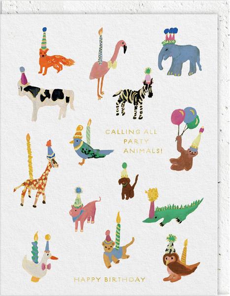 Rođendanska čestitka PARTY ANIMALS 