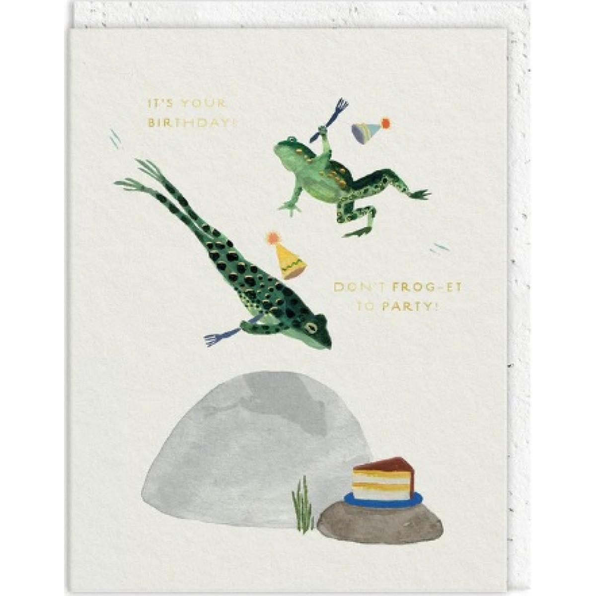 Rođendanska čestitka DON'T FROG-ET TO PARTY 