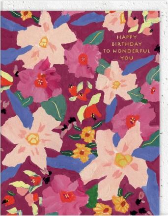 Rođendanska čestitka WONDERFUL YOU BLOOMS 