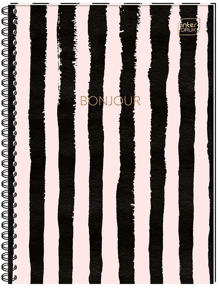 Spiralni notes A5, tvrde korice, 80 listova na kvadratiće (Više vrsta) 