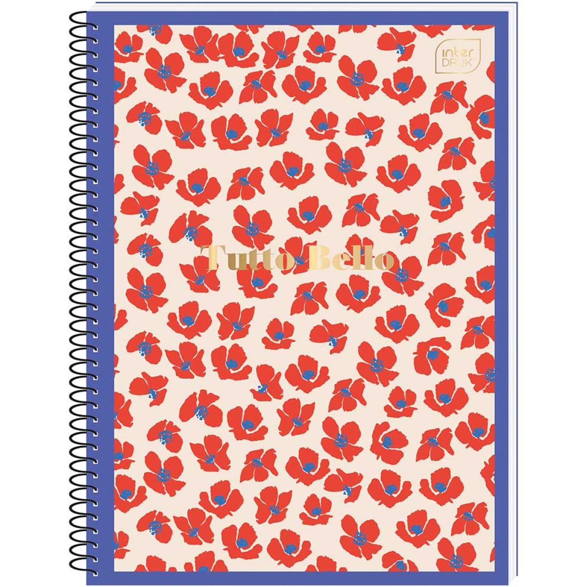 Spiralni notes A6 TUTTO BELLO 80 listova na kvadratiće (Više vrsta) 