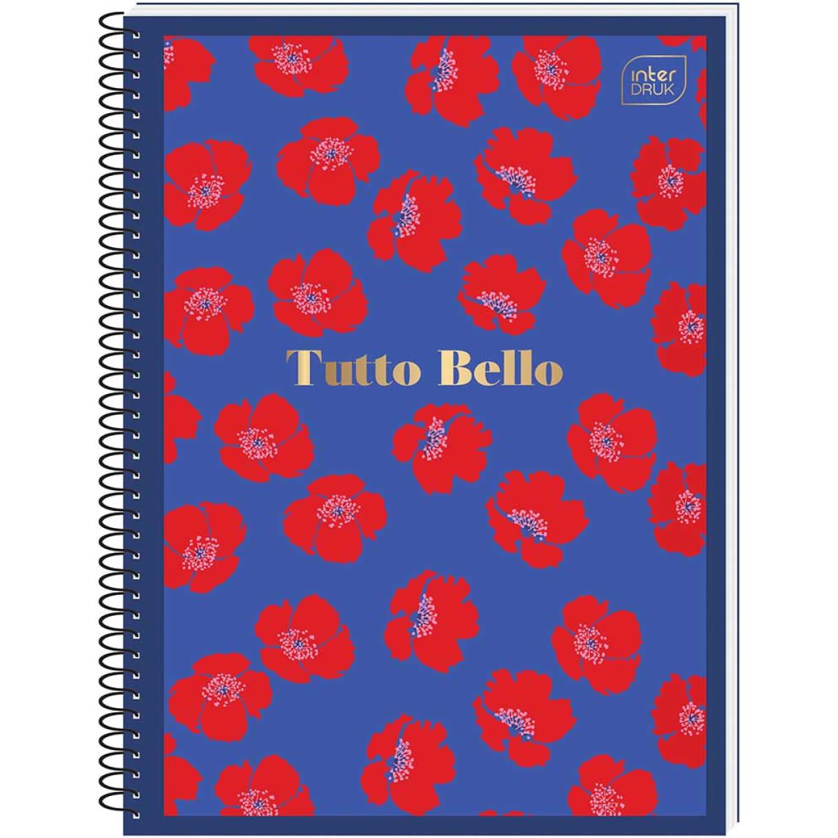 Spiralni notes A6 TUTTO BELLO 80 listova na kvadratiće (Više vrsta) 