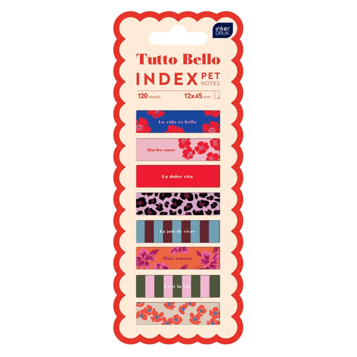 Set 120 obeleživača TUTTO BELLO 