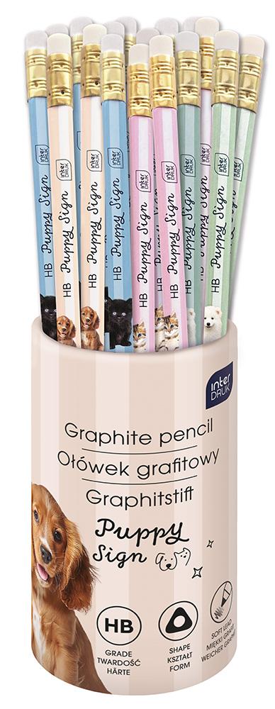 Grafitna olovka sa gumicom HB PUPPY (Više vrsta) 