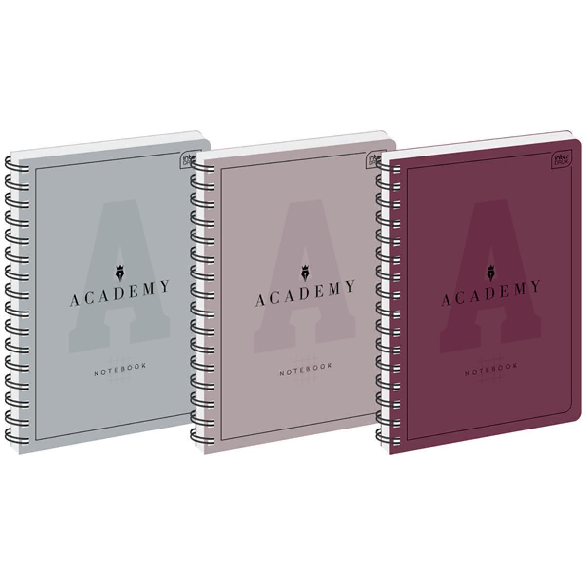 Notes sa spiralom A4 kvadratići ACADEMY (TRI VRSTE) 