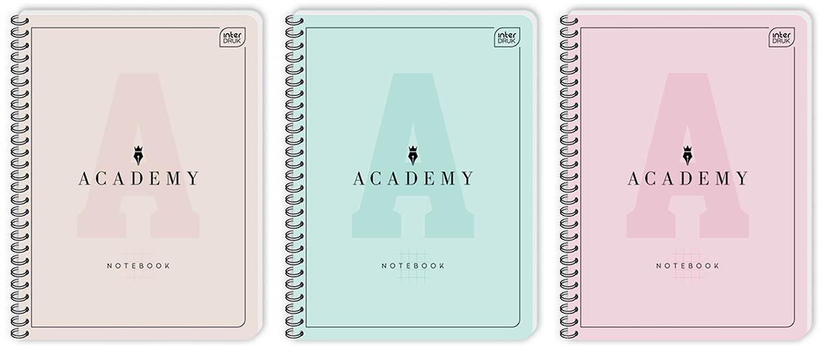 Notes A4 ACADEMY PASTEL 100 listova na kvadratiće (Više vrsta) 