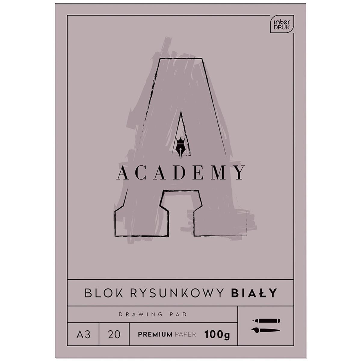 Blok za crtanje A3 formata ACADEMY 20 listova 