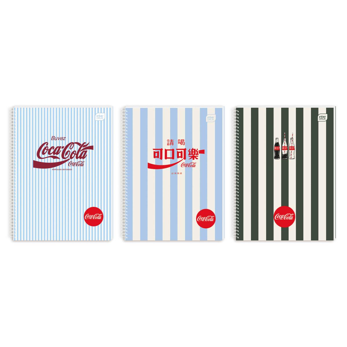 Spiralni notes A5 kvadratići COCA COLA (TRI VRSTE) 