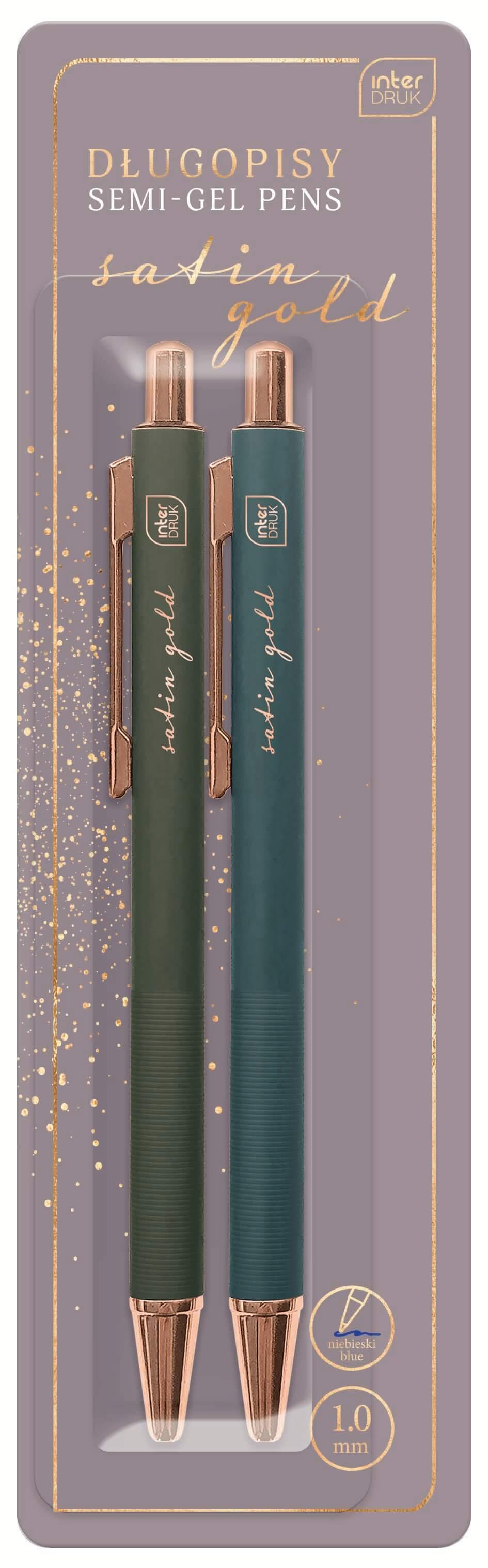 Set dve hemijske olovke SATIN GOLD (DVE VRSTE) 