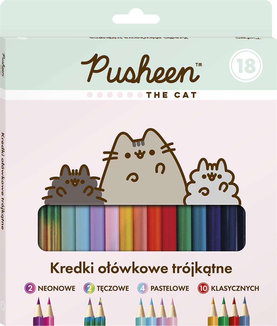 Drvene bojice PUSHEEN THE CAT 18kom 