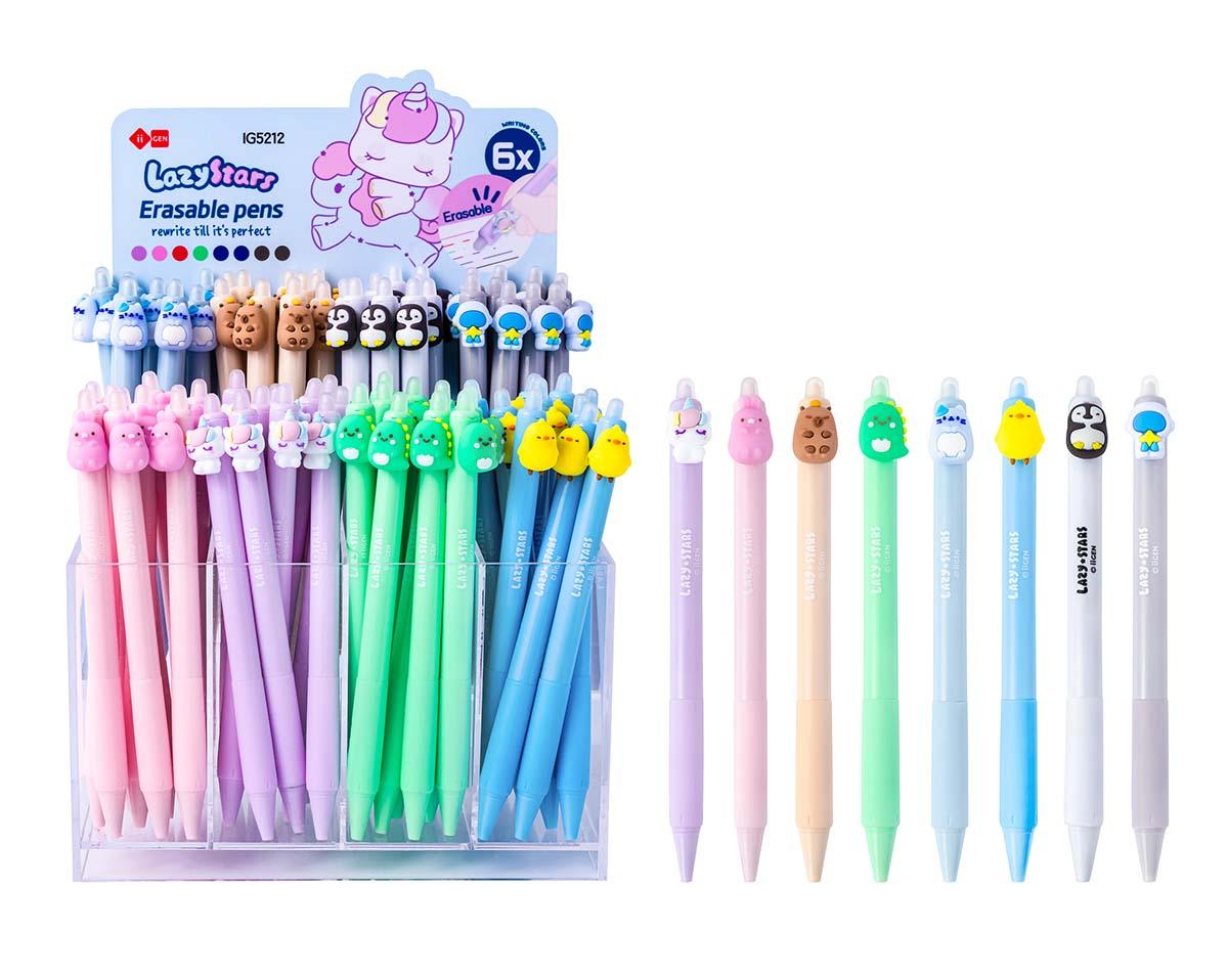 Piši-briši gel olovka LAZY STARS (motiv jednorog) 