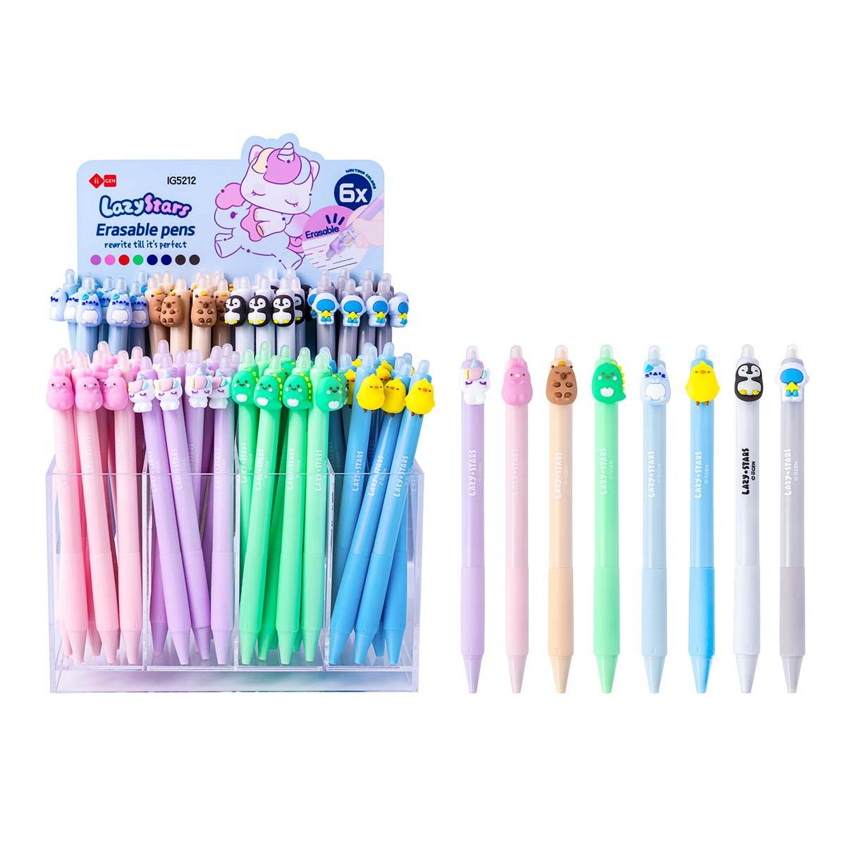 Piši-briši gel olovka LAZY STARS (motiv jednorog) 