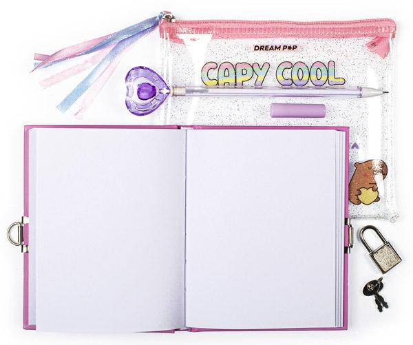 Dnevnik sa ključićem i hemijska olovka 