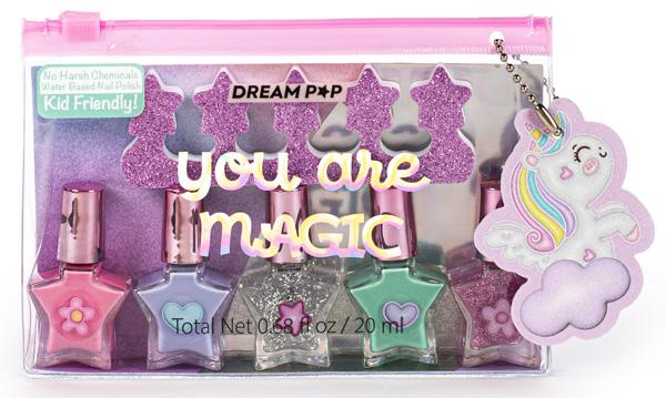 Set pet raznobojnih mini lakova za nokte i separatora 