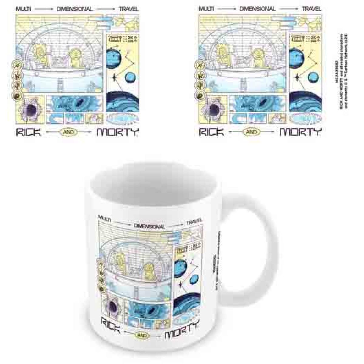 Šolja RICK AND MORTY (MULTI DIMENSIONAL TRAVEL) 