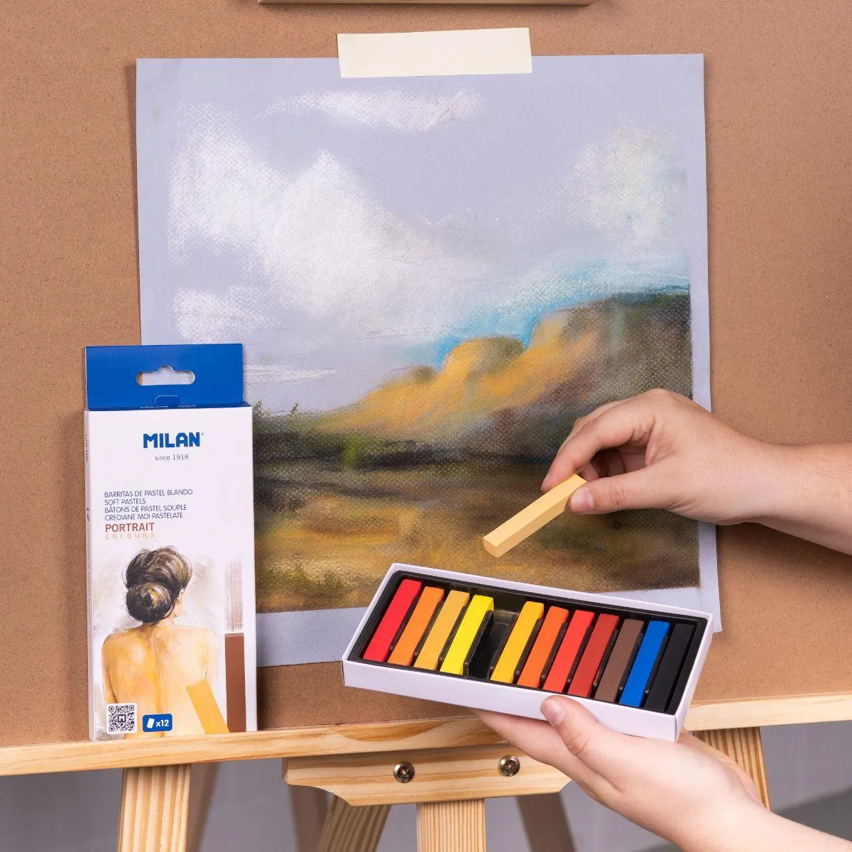 Pastelne boje MILAN - PORTRAIT 12 kom 