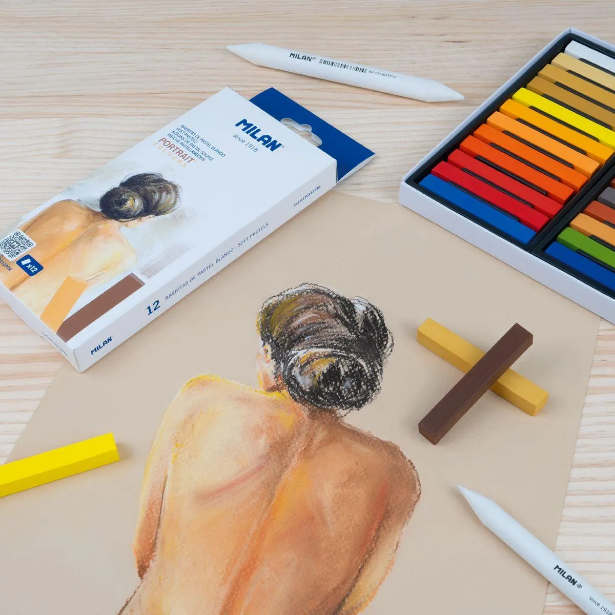 Pastelne boje MILAN - PORTRAIT 12 kom 