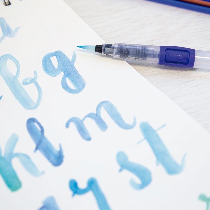 Dopunjiva akvarel četkica 8ml + 5 akvarel bojica MILAN 