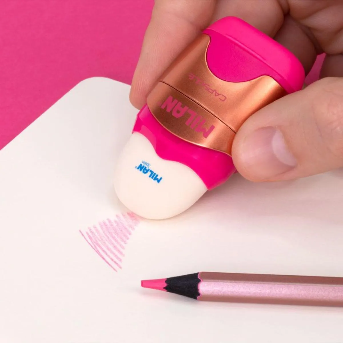 Gumica sa rezačem MILAN - COPPER (Više vrsta) 