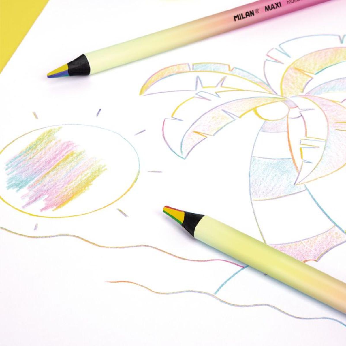 Drvena bojica multicolor MILAN - SUNSET 