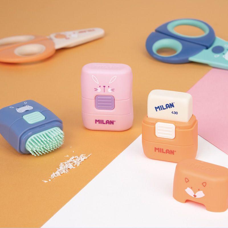 Gumica za brisanje sa četkicom MILAN - FUNNY (Više vrsta) 