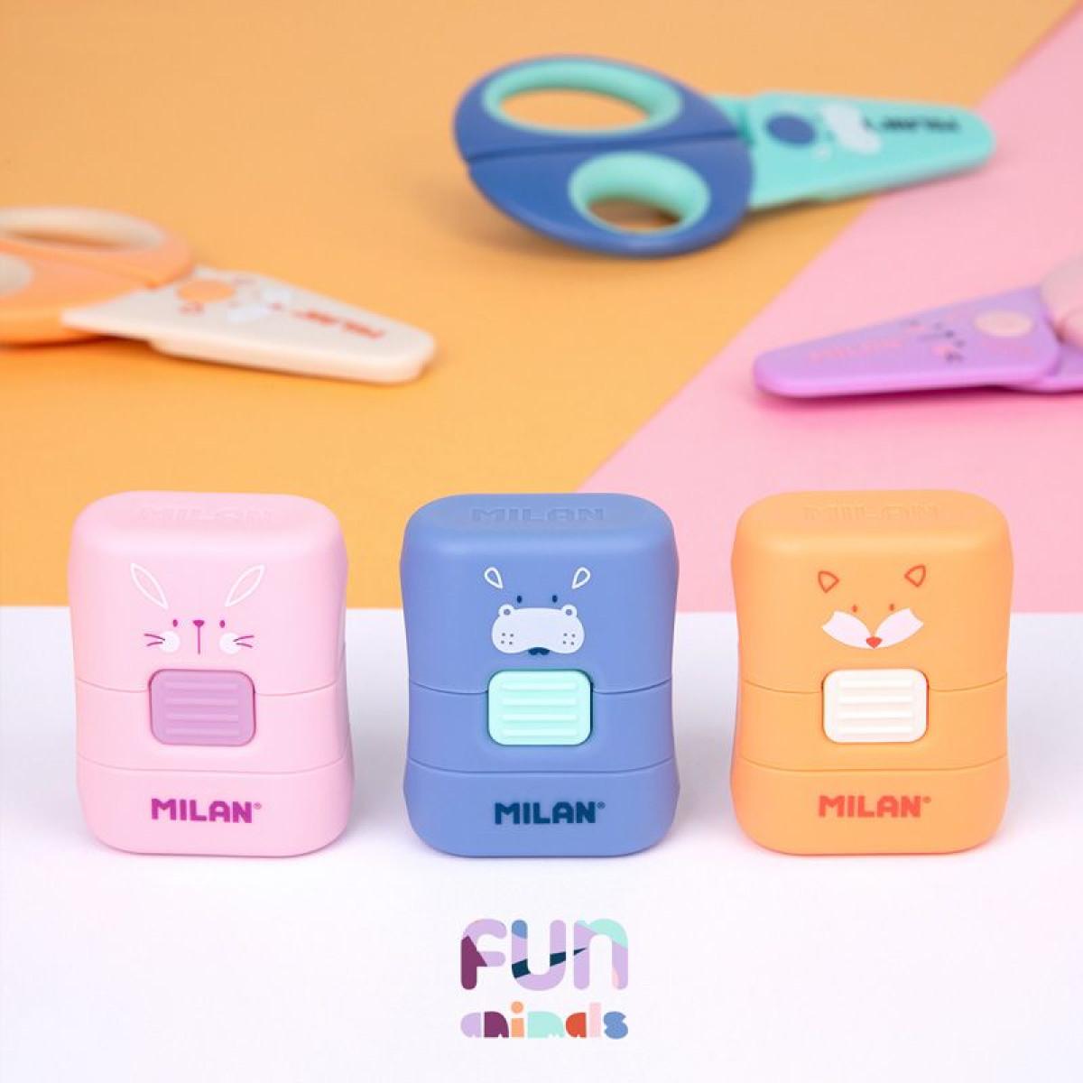 Gumica za brisanje sa četkicom MILAN - FUNNY (Više vrsta) 