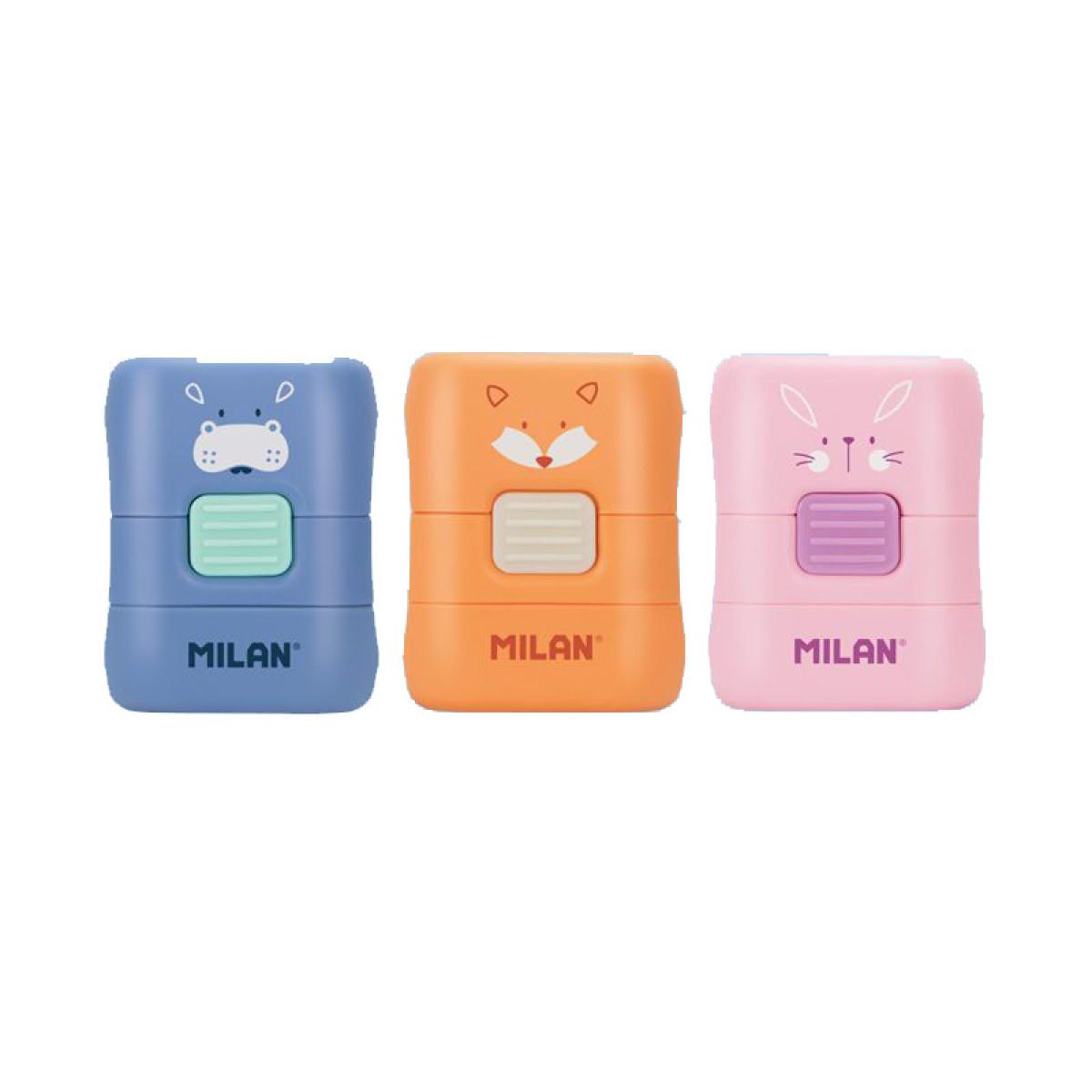 Gumica za brisanje sa četkicom MILAN - FUNNY (Više vrsta) 