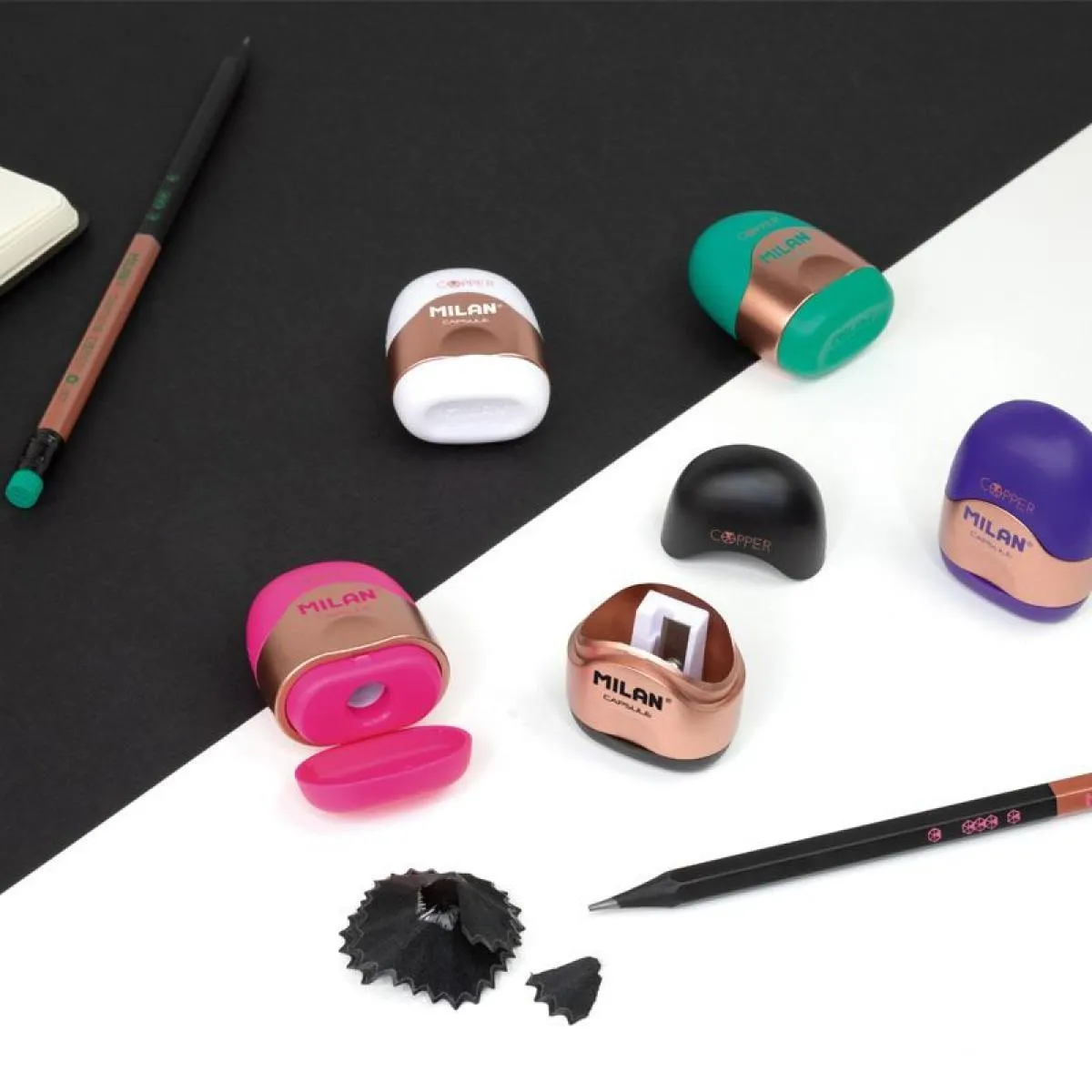 Rezač za olovke MILAN - COPPER (Više vrsta) 