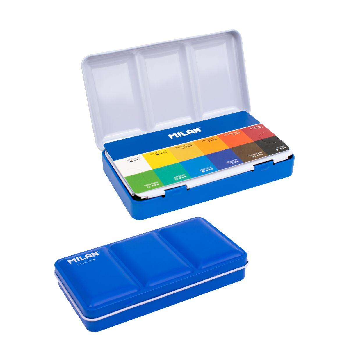 Akvarel boje MILAN - HALF PANS 12 kom 