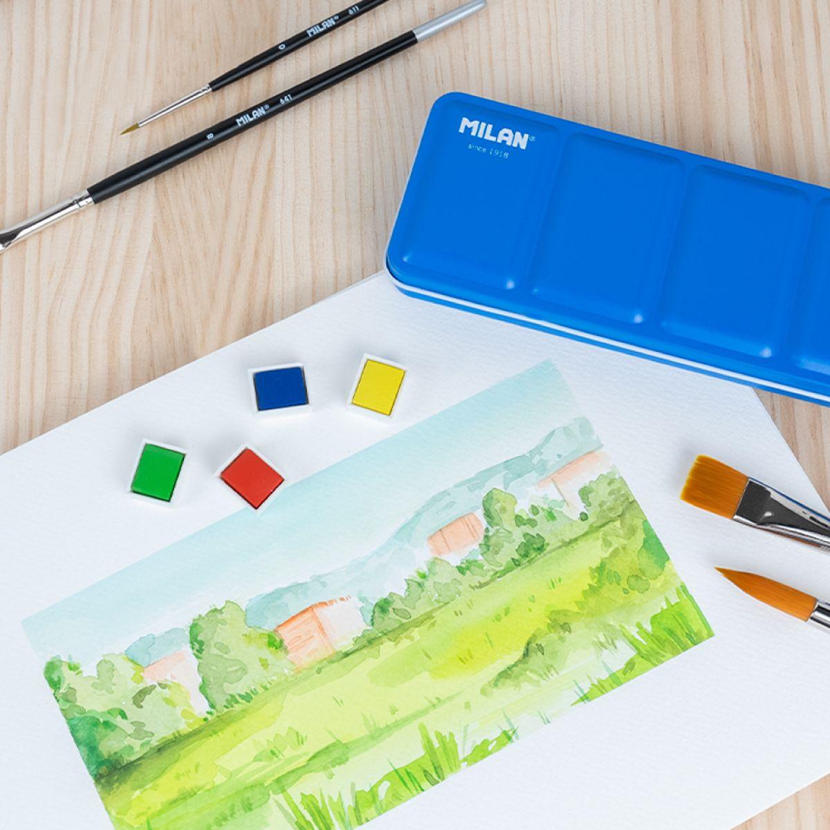 Akvarel boje MILAN - HALF PANS 24 kom 