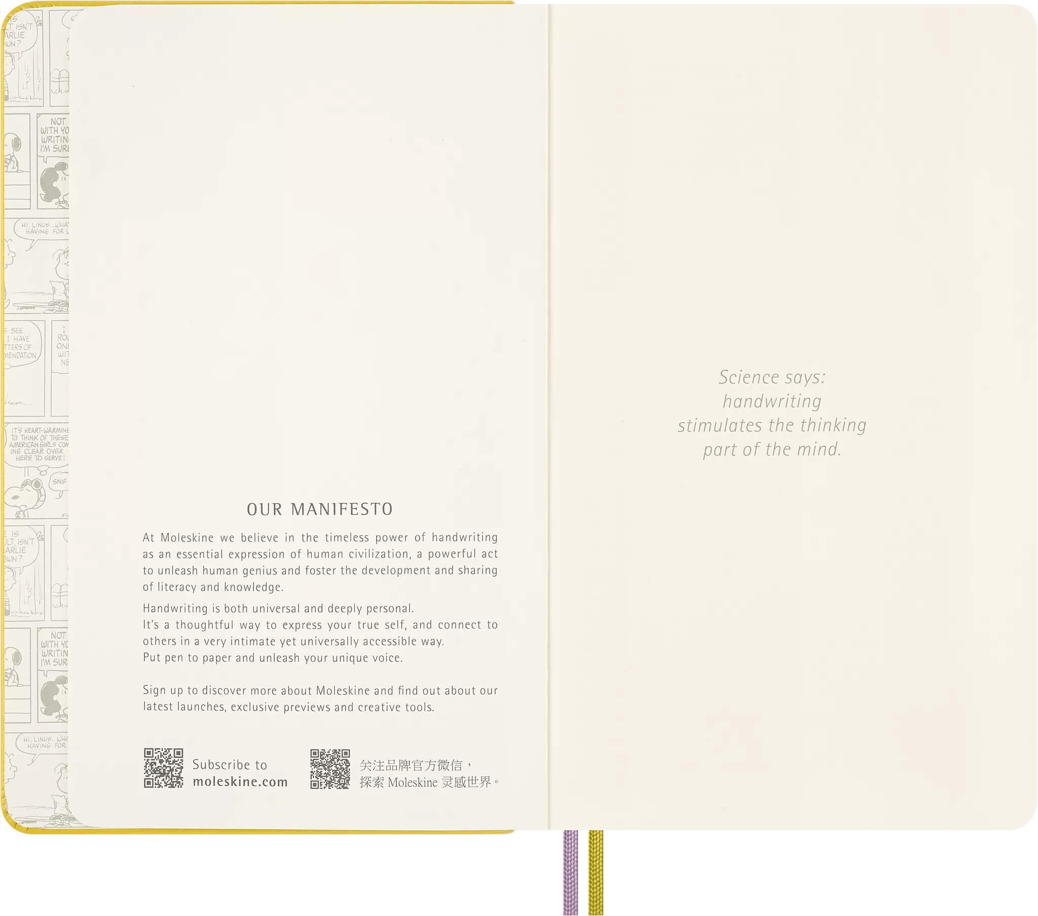 MOLESKINE beležnica Peanuts 