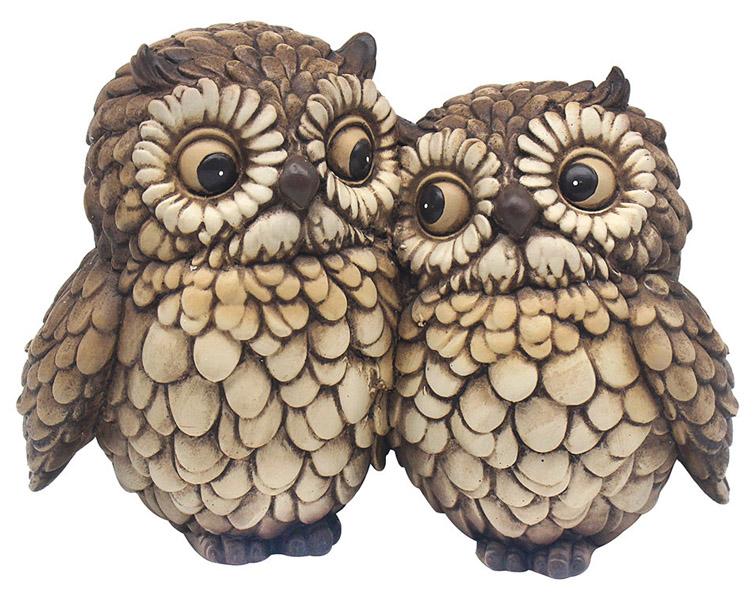 Ukrasna figurica ZAGRLJENE SOVE 