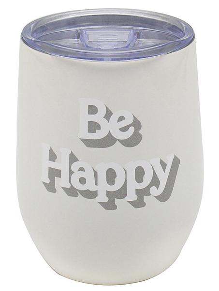 Putna šolja od nerđajućeg čelika BE HAPPY 