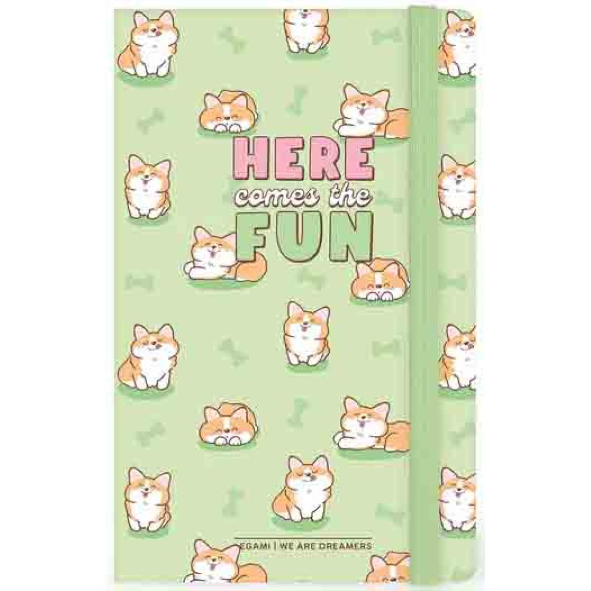 Notes CORGI linije 21x13cm 