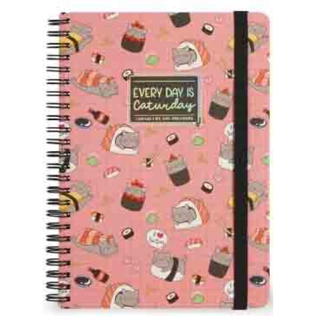 Notes sa spiralom SUSHI CAT linije 21x15cm 