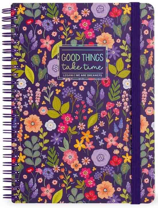 Notes sa spiralom FLOWERS linije 29x21cm 