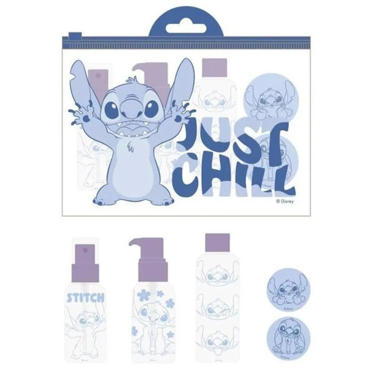 Set pet bočica za putovanja STITCH 