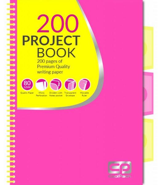 Sveska A5 kvadratići PINK NEON 