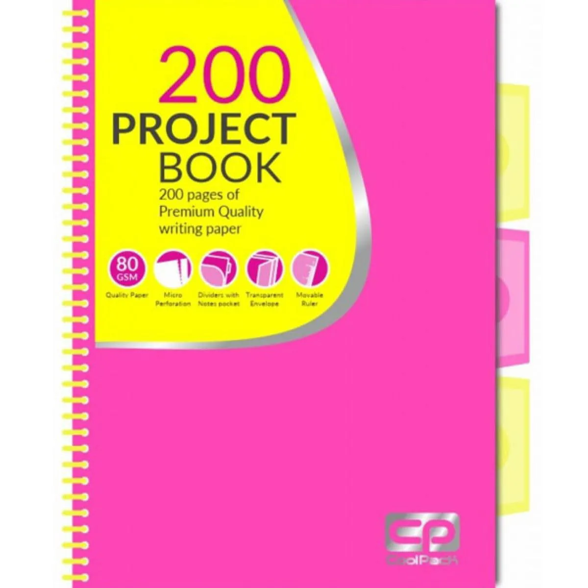 Sveska A5 kvadratići PINK NEON 