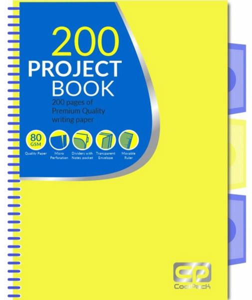 Sveska A5 kvadratići YELLOW NEON 