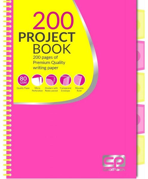 Sveska A4 kvadratići PINK NEON 