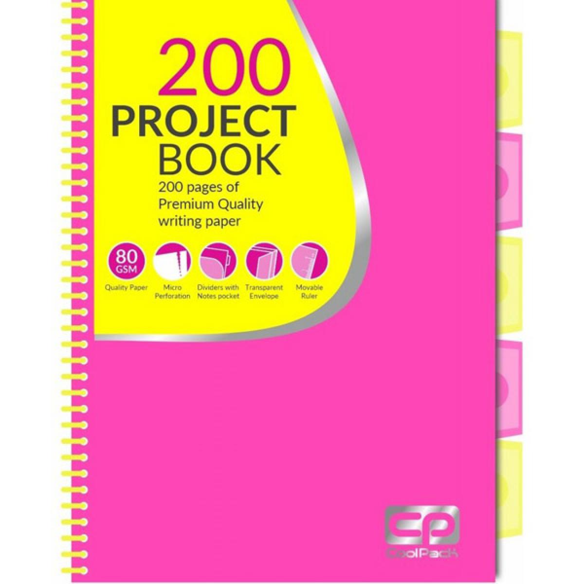 Sveska A4 kvadratići PINK NEON 