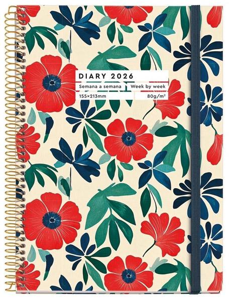 MIQUELRIUS datumirani planer ANEMONE 2026, 15x21cm 