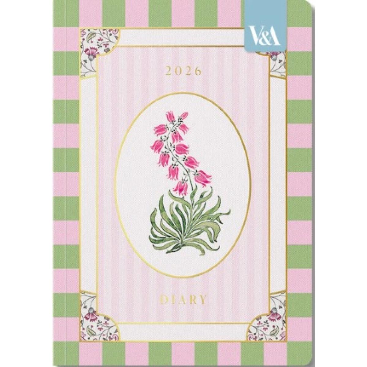 Datumirani planer A5 PINK CAMPANULA 2026 