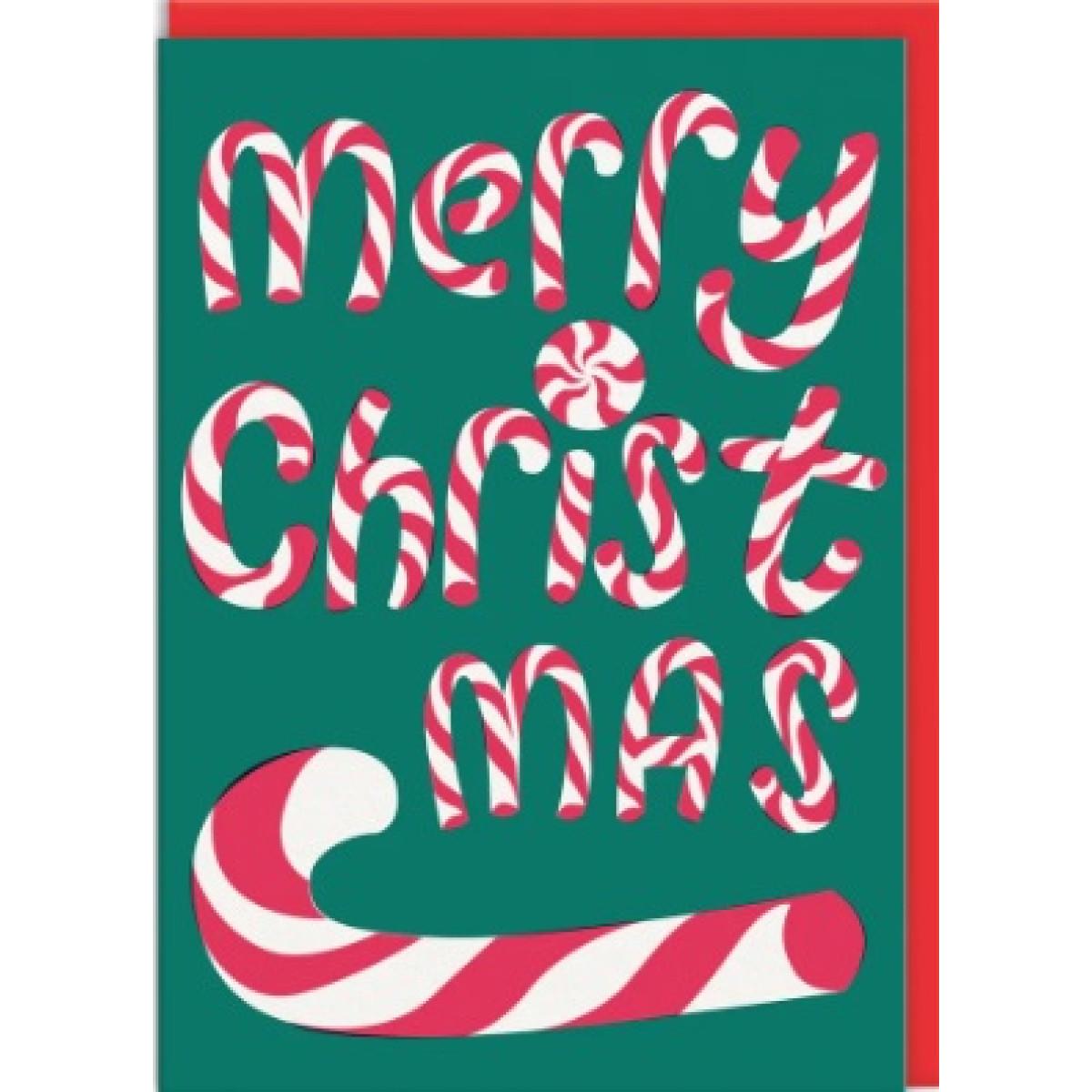 Set devet novogodišnjih i božićnih čestitki CANDY CANE 