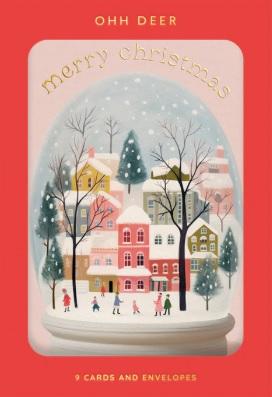 Set devet novogodišnjih i božićnih čestitki SNOWGLOBE 