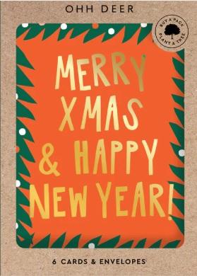 Set devet novogodišnjih i božićnih čestitki MERRY CHRISTMAS 