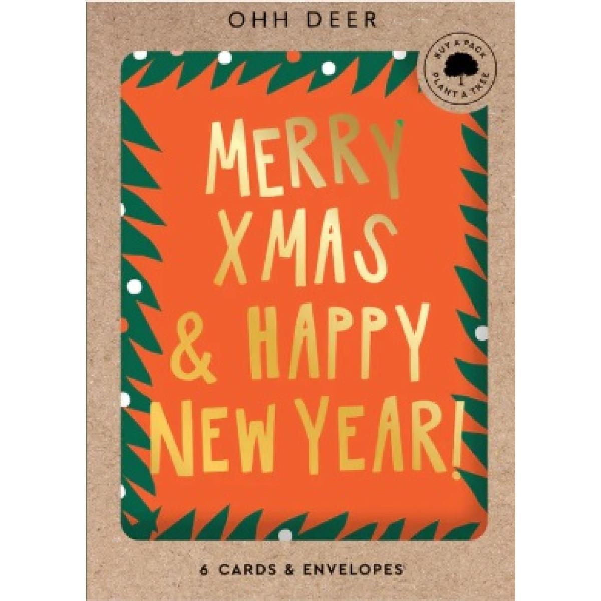 Set devet novogodišnjih i božićnih čestitki MERRY CHRISTMAS 