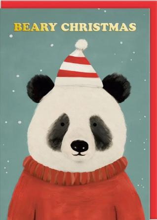 Set devet novogodišnjih i božićnih čestitki FESTIVE BEARS 